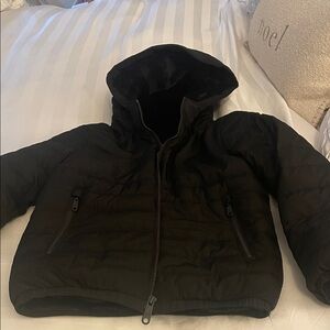 Abercrombie Kids black Hooded Puffer Jacket